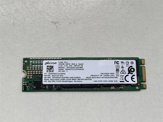 HP 926348-001 Micron 1100 M.2 256GB SSD Opal2 Solid State Drive MTFDDAV256TBN