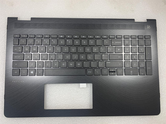 HP Pavilion x360 15-BR 924523-031 924523-031 UK English Keyboard Palmrest NEW