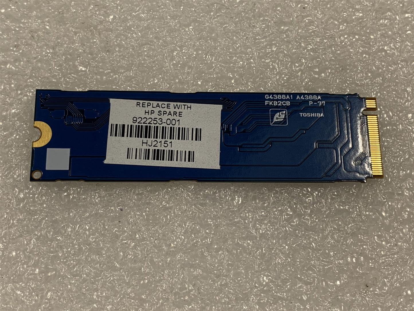 HP 922253-001 also sending L81574-001 Toshiba KXG50ZNV512G 512GB m.2 NVMe Solid State Drive SSD NEW