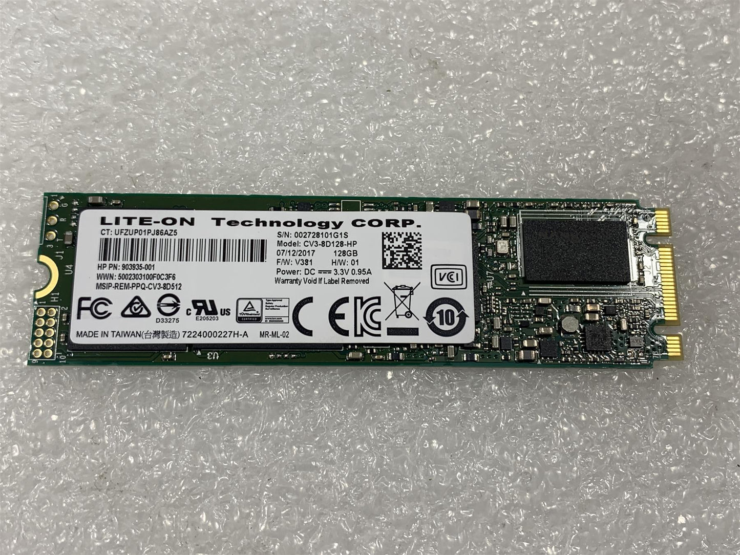 HP L11356-001 903935-001 Lite-ON CV3-8D128-HP 128GB m.2 Solid State Drive NEW