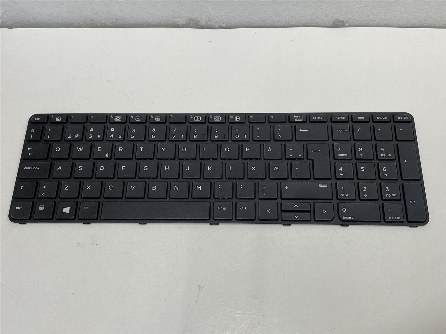 HP ProBook 650 655 G2 G3 841136-091 Keyboard Norway Norvegian TP 15 NOR