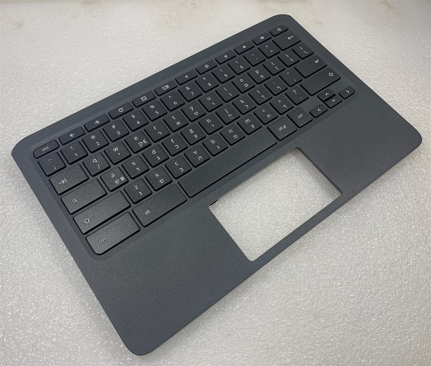 HP Chromebook 11a L92334-BB1 Hebrew Hebraic Keyboard Palmrest Top Cover Israel