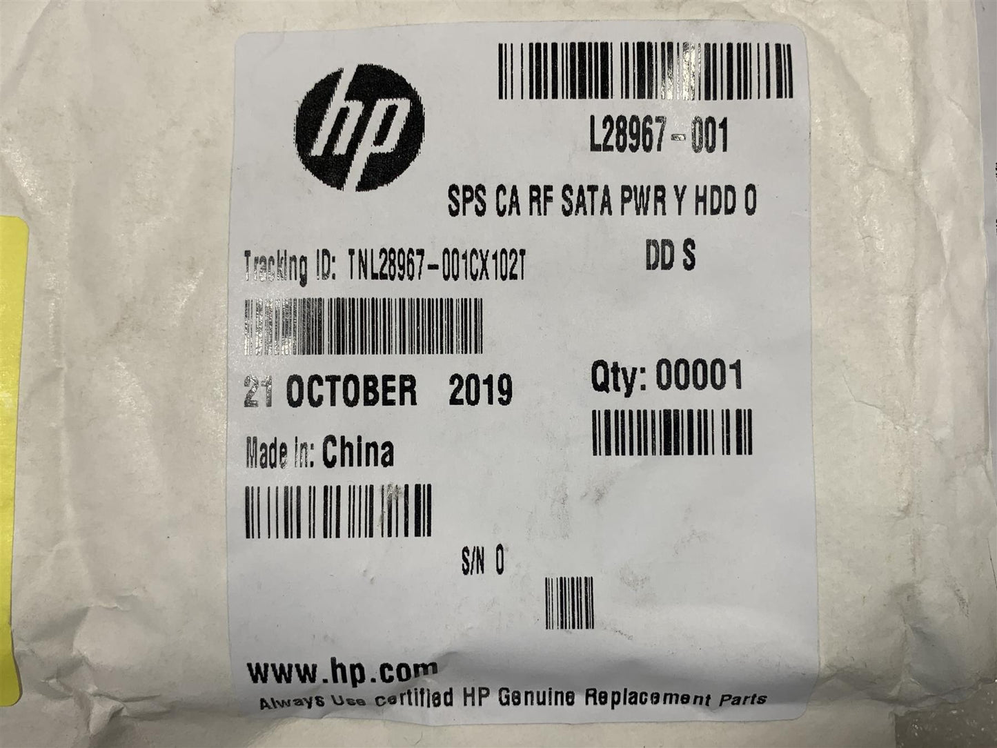 HP 600 Prodesk Small Form Factor L28967-001 SATA Power Y SSD HDD ODD Cable NEW