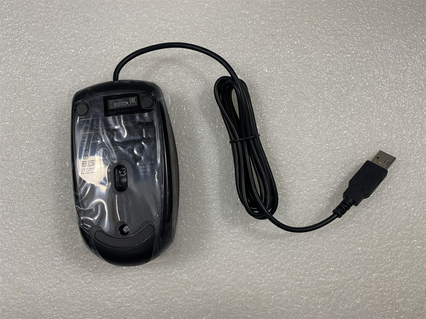 HP Mouse X500 E5E76AA 735940-001 9CP8502R64 USB Wired Black Mouse Genuine NEW