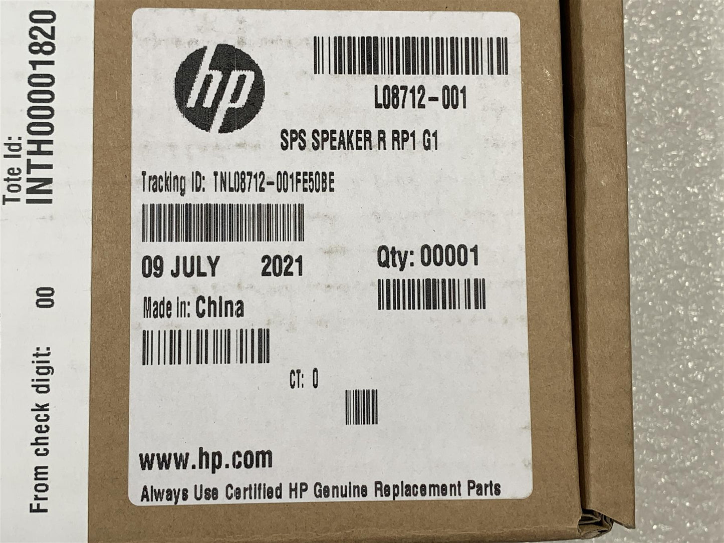 HP ElitePad Mobile POS G1 L08712-001 Speakers Right Speaker GENUINE ORIGINAL NEW